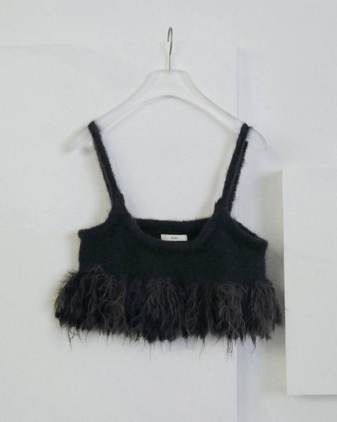 フリンジ ビスチェ (チャコールグレー) Fringe Bustier (Cgray) /  26AW