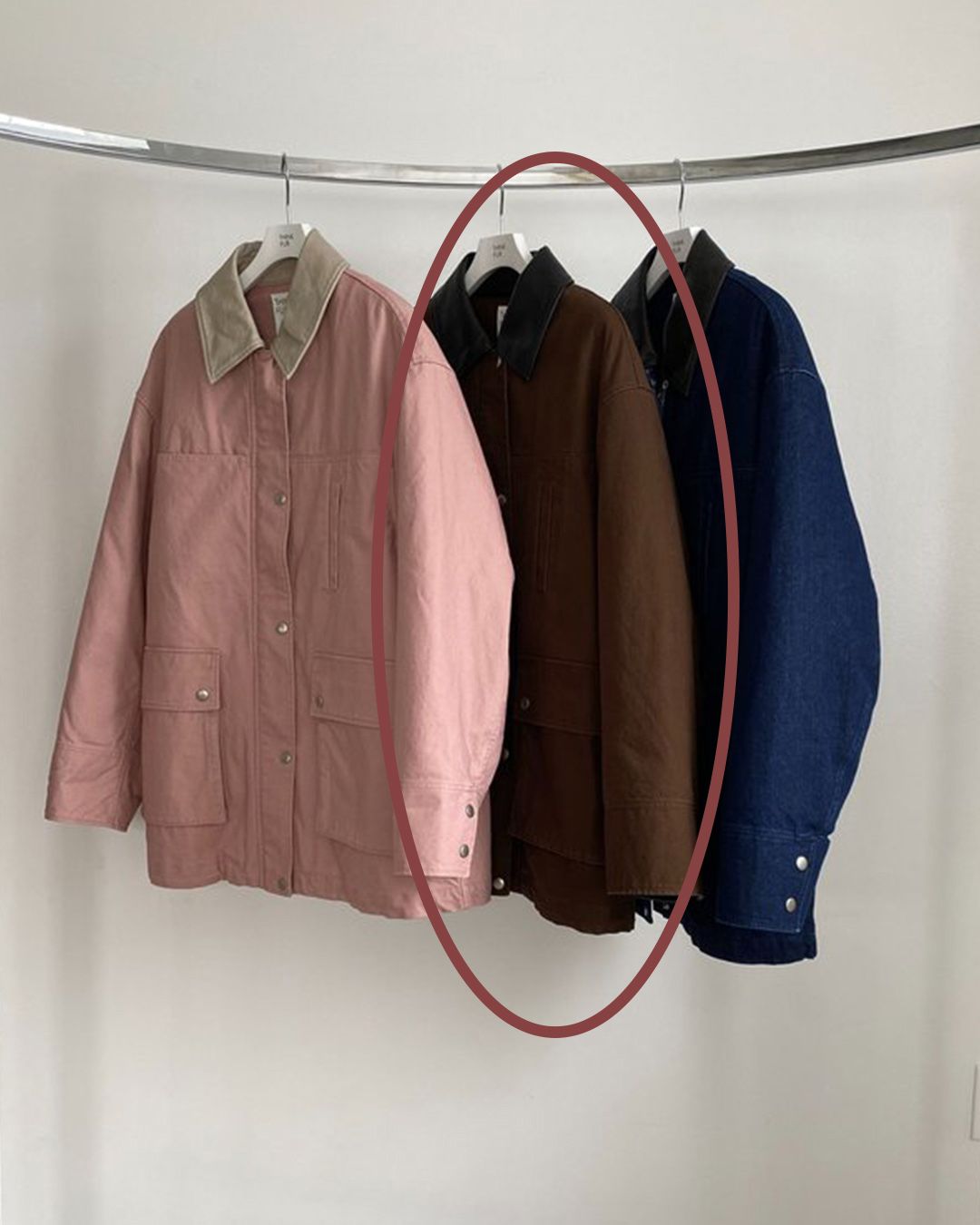 【先行予約】【26TH-02】フェイクレザーカラー カバーオール (ブラウン) Fake Leather Collar Coverall (Brown) /  エコファー  /  フェイクファー 【受注期間6/14 23:59まで】