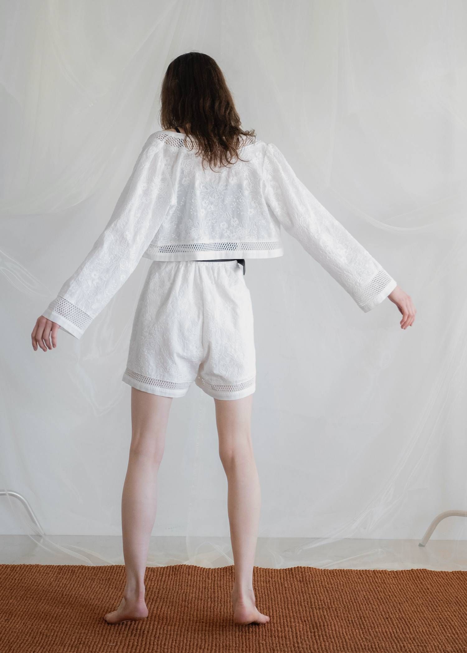コットンレース ショートパンツ (ホワイト) cotton lace trimming S/PT (White) /  26SS