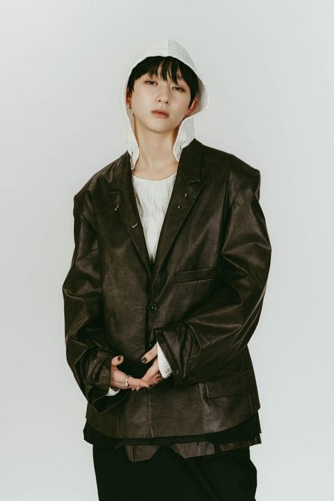 vintage tailored jacket (Leatherblack) / ヴィンテージ テーラードジャケット (レザーブラック) / 26SS