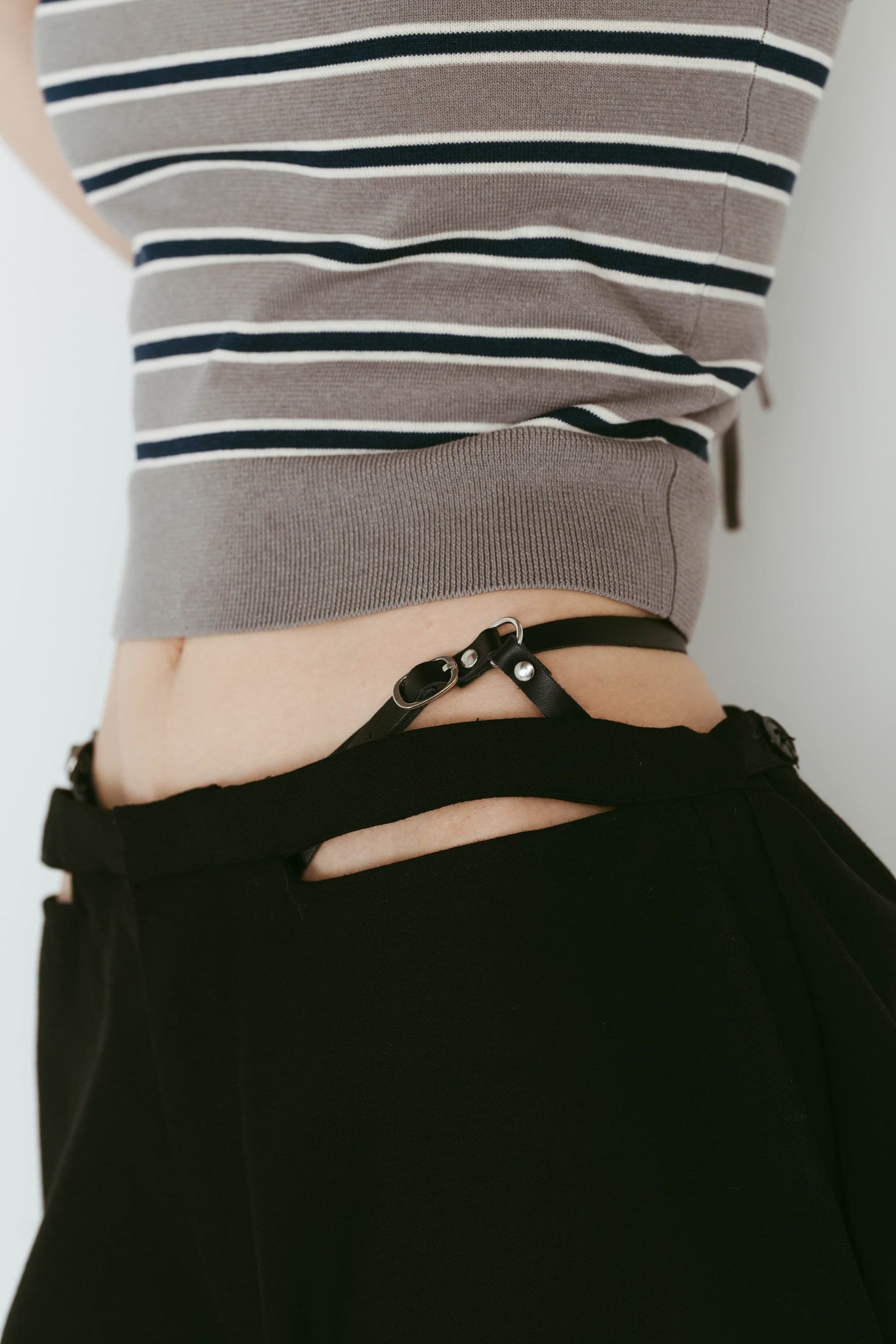 スパゲッティパンツ spaghetti pants (Black) /  26SS