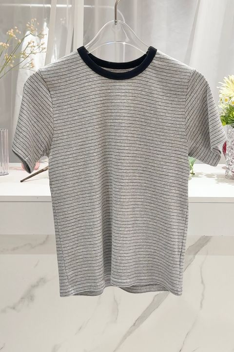 コンフォートスリムボーダーTシャツ (グレー) Slim Border T-shirt (Gray) /  26SS