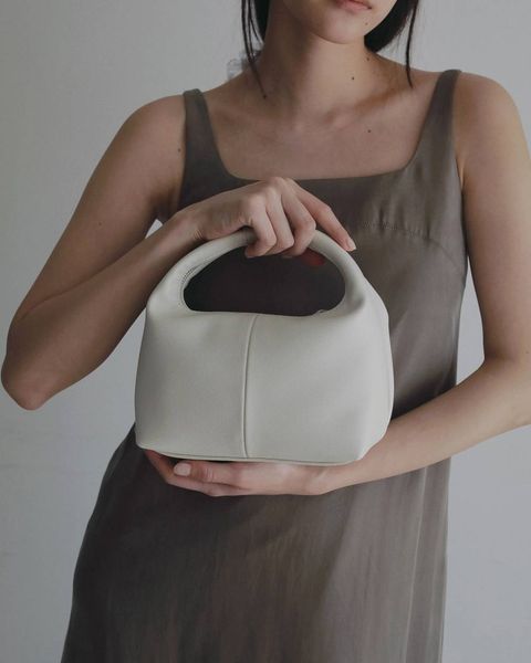 ワンハンドル レザーバッグ (アイボリー) Onehandle Leather Bag (Ivory) / 26SS