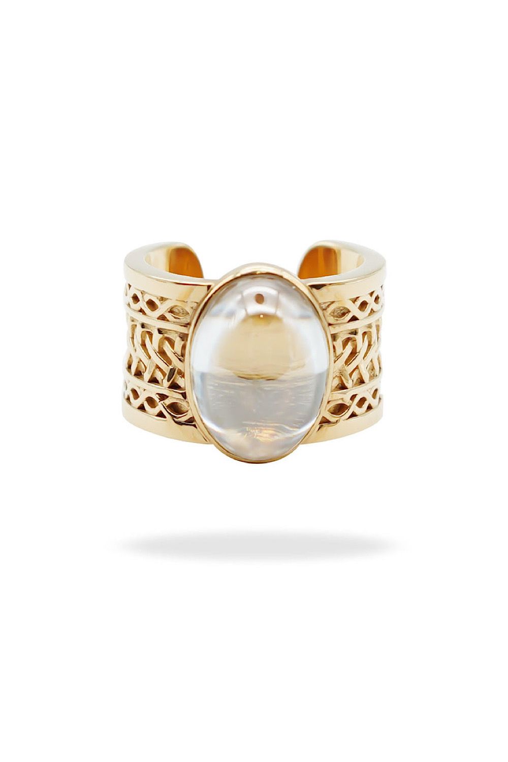 ARCHAIC MURAL MOISSANITE RING / アルカイック ミューラル モアサナイト リング STERLING SILVER 925 (ゴールドベルメイユ)