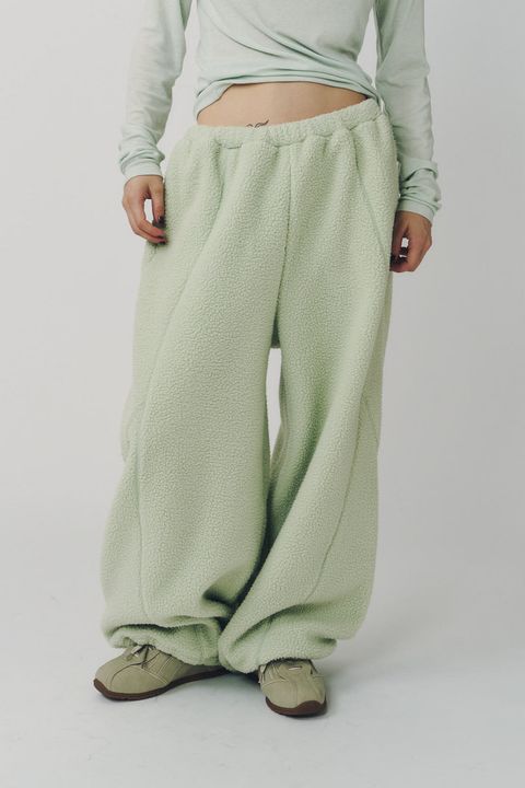 ボアパンツ (ミント) switching boa pants(unisex) (Mint) / 26AW