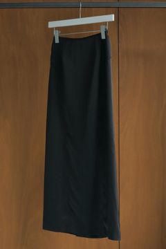 Satin Pencil Skirt / サテンペンシルスカート (ブラック)