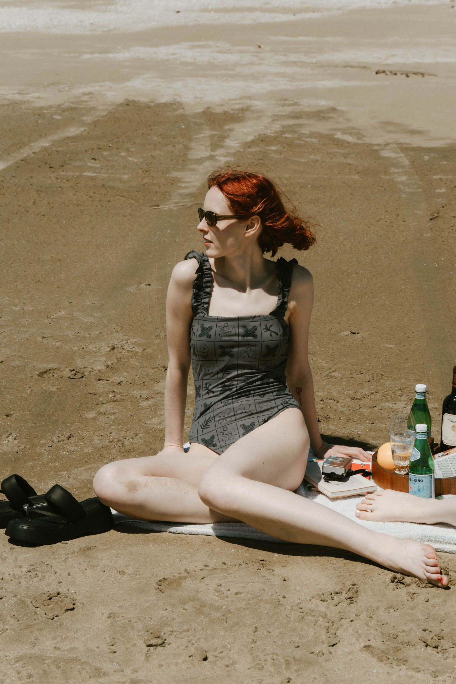 slit skirt swim wear/3color | KNUTH MARF