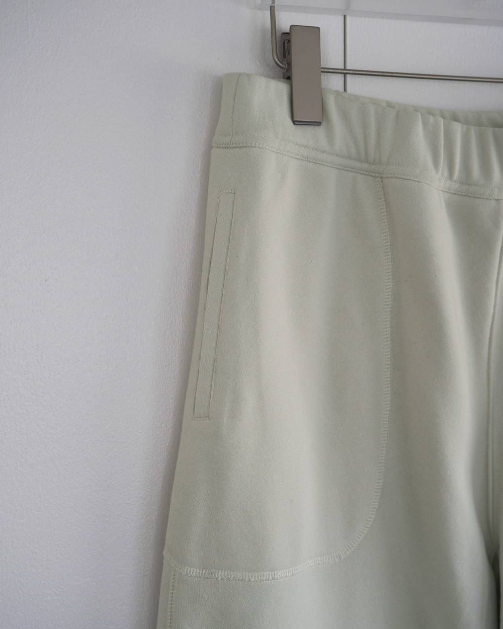Stitch Sweat Pants / ステッチ スウェットパンツ (White) / 26SS