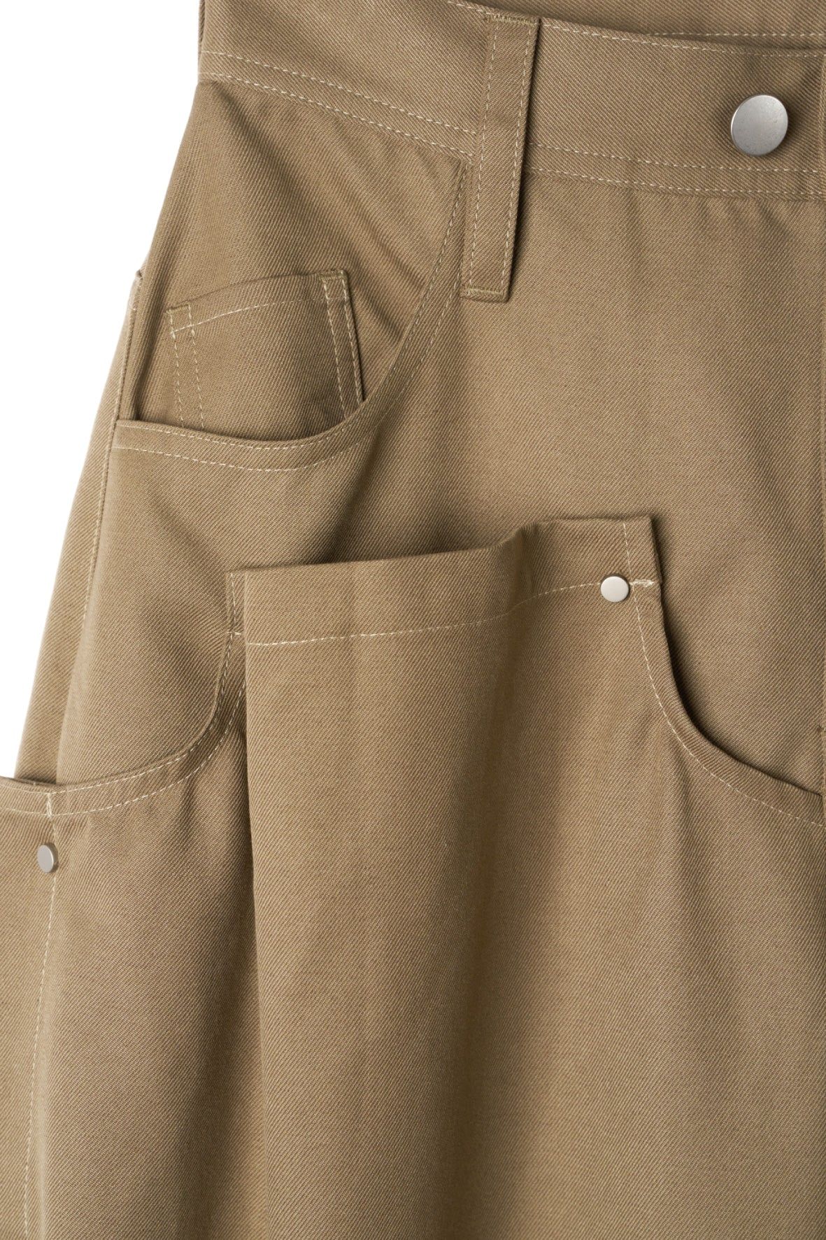 クリング ドレープパンツ (ブラウン) cling draped pants(unisex) (Brown) / 26AW