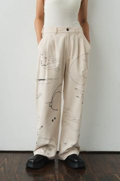 graffiti pants / グラフィックパンツ (アイボリー)