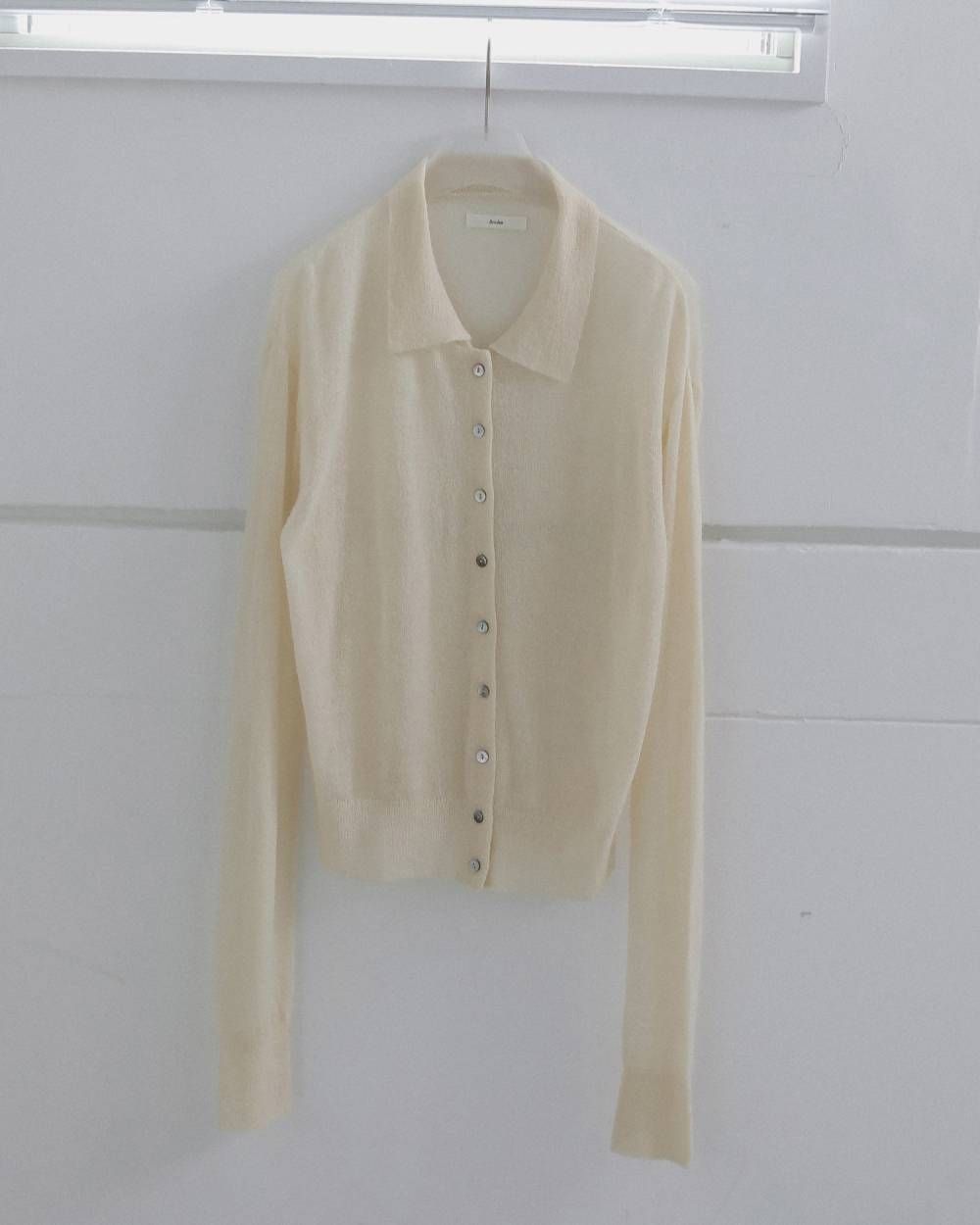 オーバーニットシャツ (アイボリー) Over Knit Shirts (Ivory) / 26AW 【6月29日まで期間限定予約】