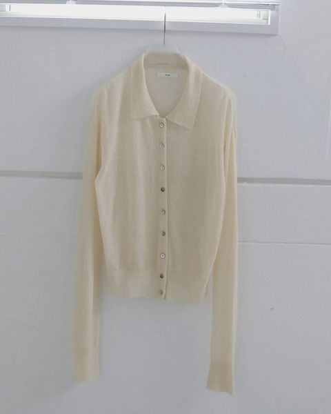 オーバーニットシャツ (アイボリー) Over Knit Shirts (Ivory) / 26AW 【6月29日まで期間限定予約】