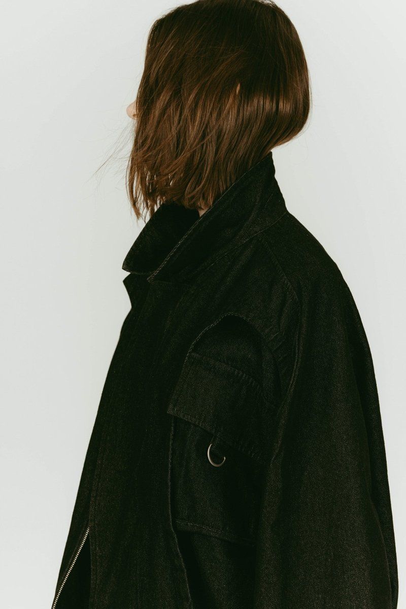 rounded pocket jacket(unisex) (Black) / ラウンドポケットジャケット (ブラック) / 26SS