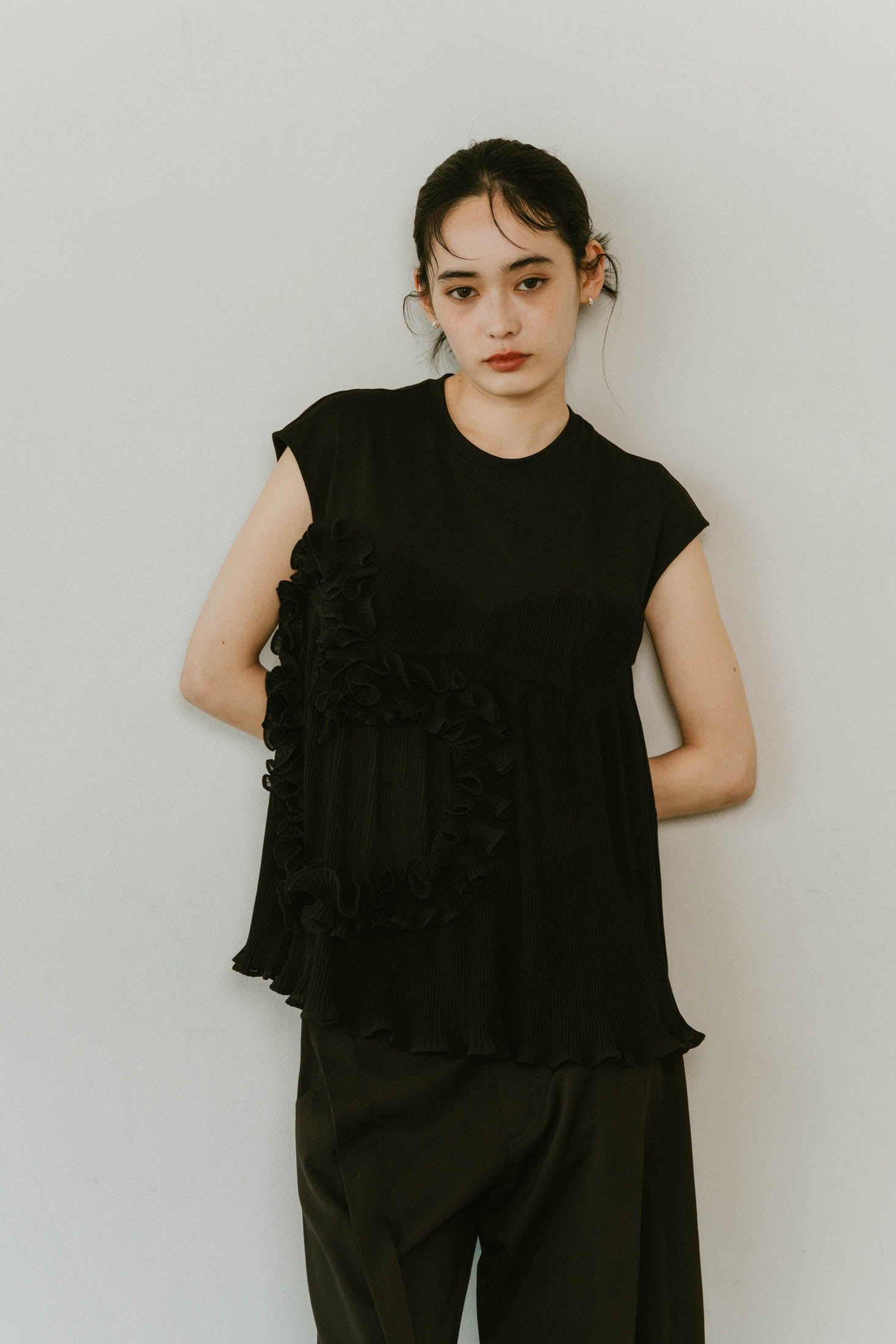 入手困難 新品 Knuth Marf U neck tulle bustier U neck tulle bustier/2color | KNUTH MARF