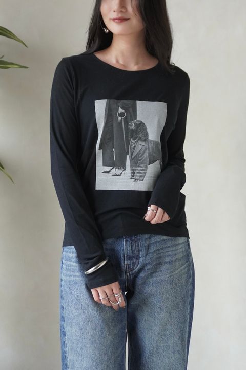 シアーフォトコンパクトロンT (ブラック) Sheer Photo Compact Long-Sleeve Tee (Black) / 26AW