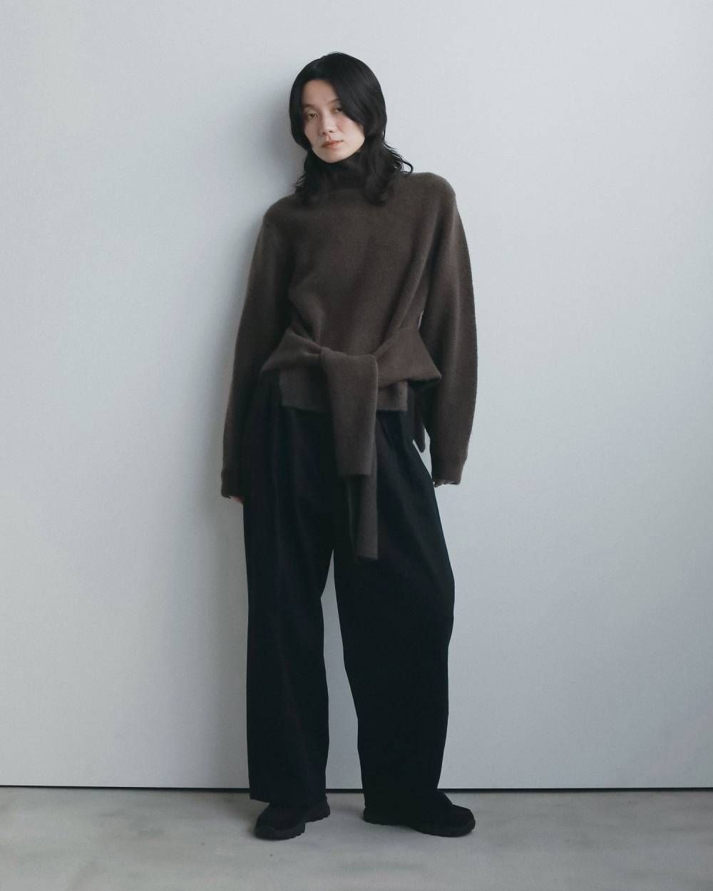 レイヤードソフトニット (ブラウン) Layered Soft Knit (Brown) / 26AW 【6月29日まで期間限定予約】