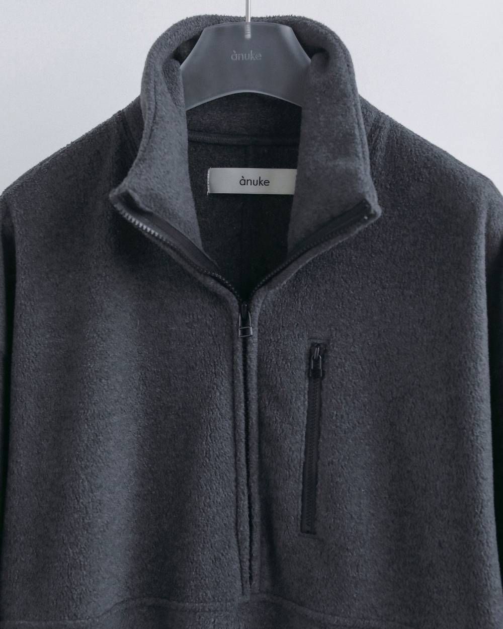 フリースハーフジップ コンビネゾン (チャコールグレー) Fleece Halfzip Combinaison (Charcoal gray) / 26AW 【6月29日まで期間限定予約】
