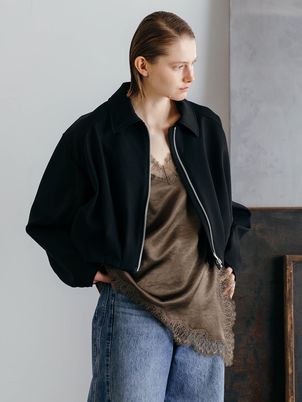 ICHIGUN TUCK JACKET / イチグン タックジャケット (Black) / 26SS