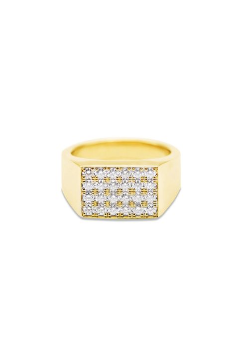 RECTANGLE MOISSANITE RING / レクタングル モアサナイト リング STERLING SILVER 925 (ゴールドベルメイユ)