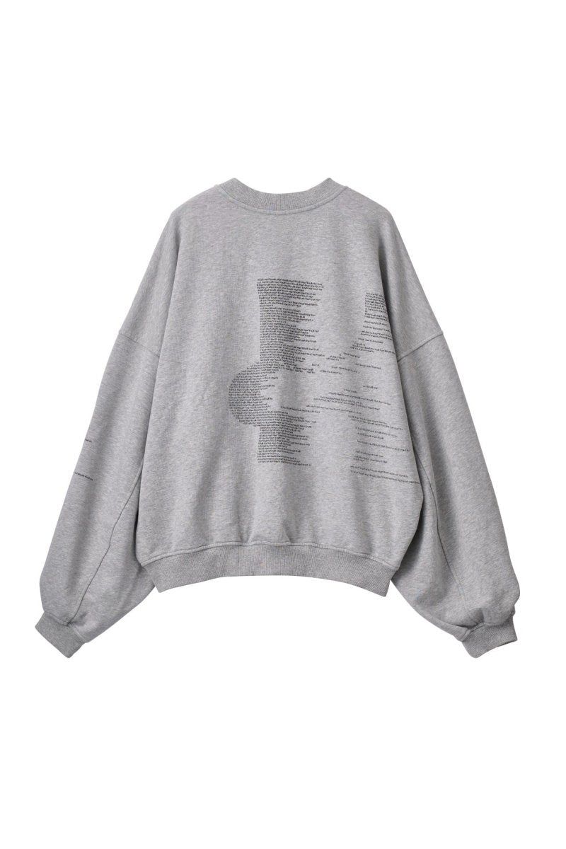 Kerror design sweat(unisex) (Gray) / Kエラーデザイン スウェット (グレー) / 26SS