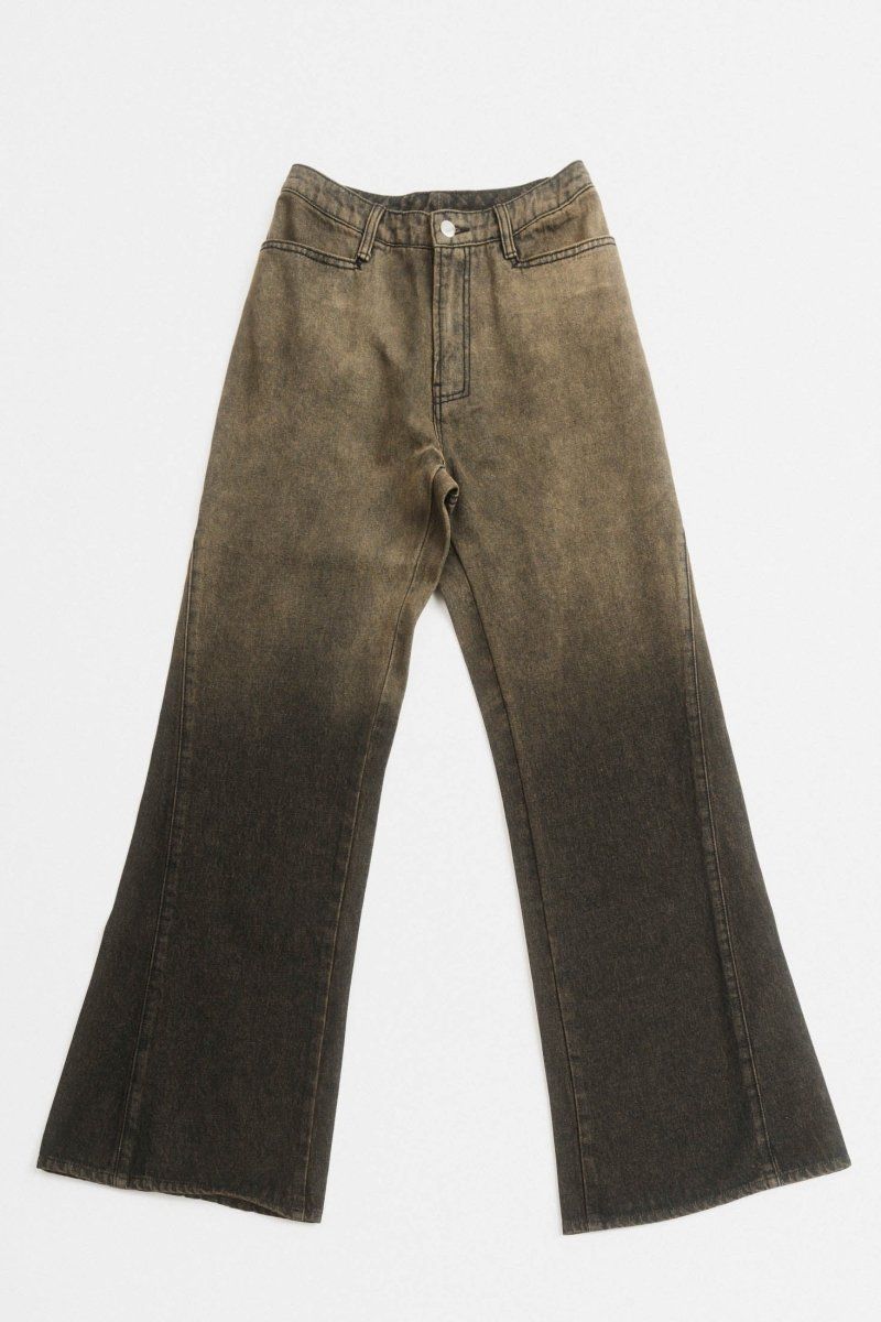 denim baggy pants / デニムバギーパンツ (ヴィンテージブラック)【8月下旬入荷予定】 - XS