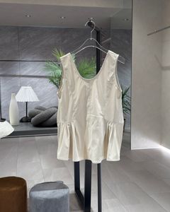 【25AW】Uneck Peplum Tops / Uネック ペプラムトップス (アイボリー)