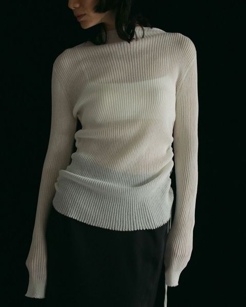 anuke Fringe Knit Bustier チャコールグレー（anuke Fringe Knit 