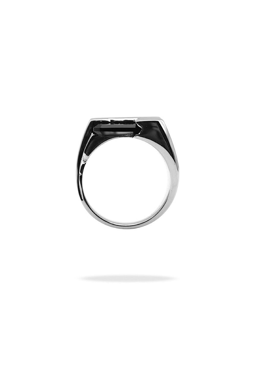 DROUGHT SQUARE BLACK ONYX RING / ドロウト スクエア ブラックオニキス リング STERLING SILVER 925 (シルバー)