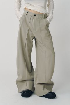 ダブルヘムトラウザー (サンドベージュ) double hem trousers(unisex) (Sand Beige) / 26AW