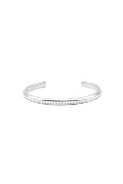 SILVER MOISSANITE BANGLE / シルバー モアサナイト バングル STERLING SILVER 925 (シルバー)