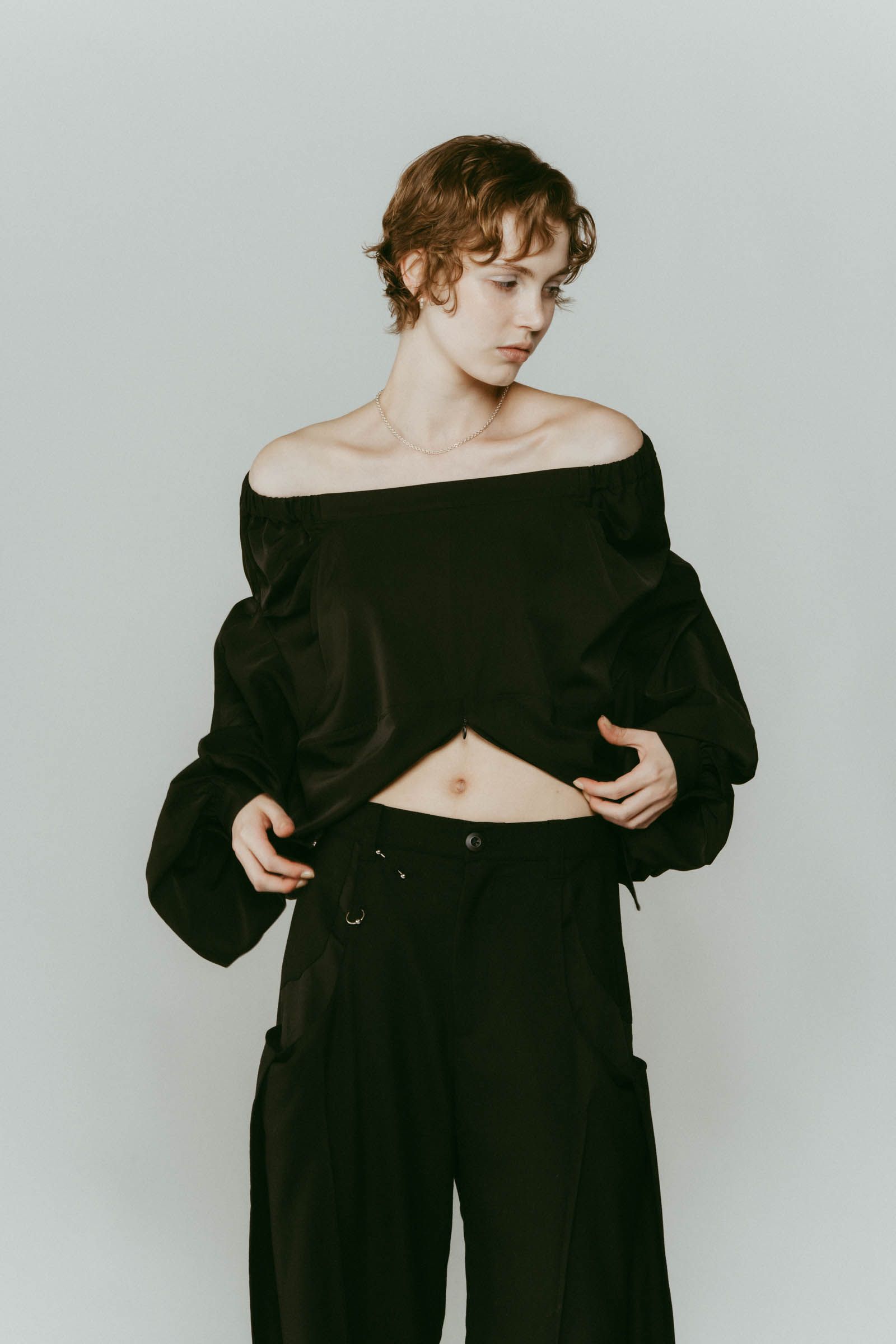 4way design blouse / 4ウェイ デザインブラウス (ブラック) / 25AW