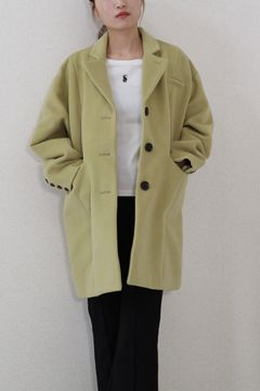 OVER SIZE TAILORED COLLAR JACKET / オーバーサイズテーラードカラージャケット (ライトグリーン)