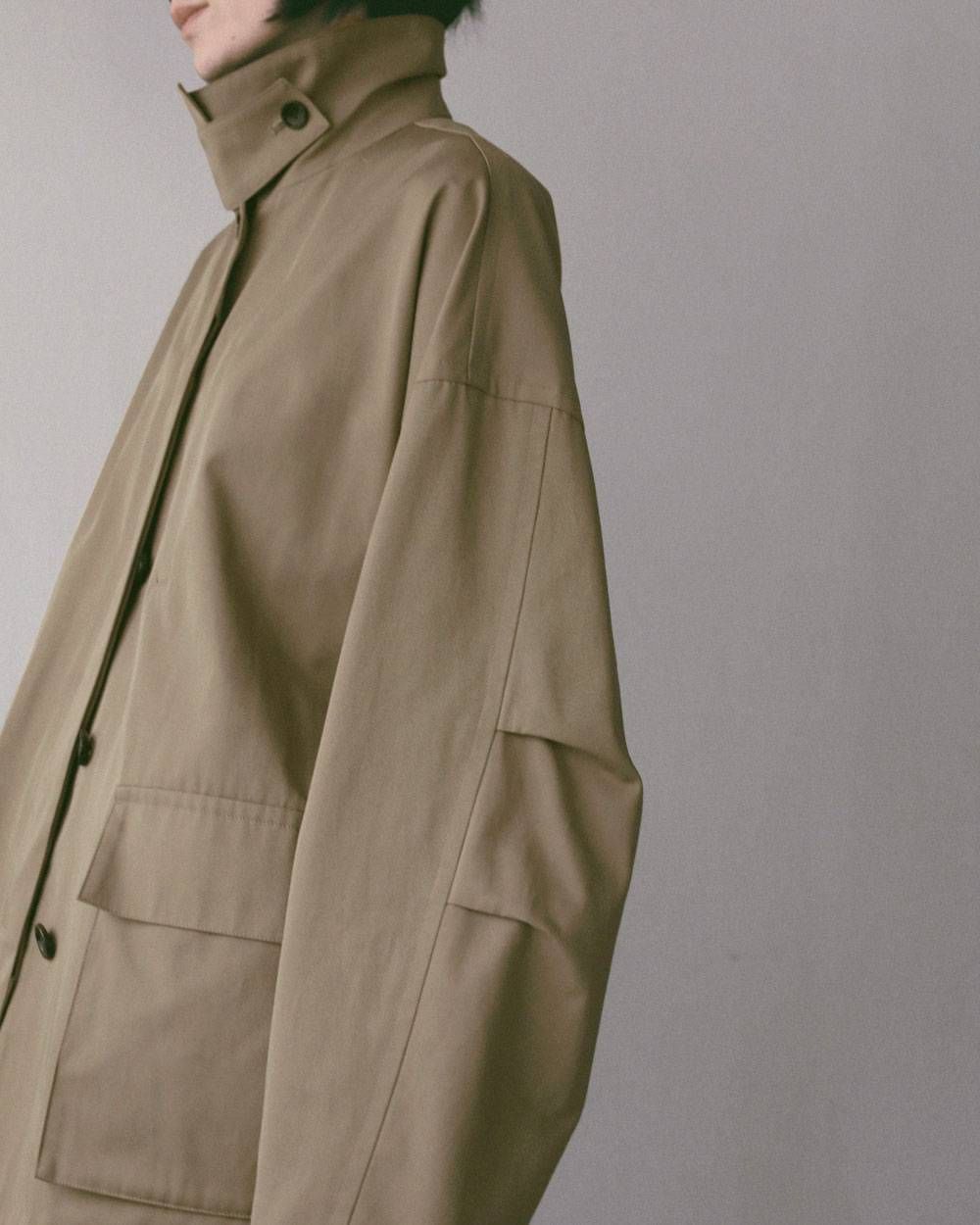 オーバーハーフコート (ベージュ) Over Half Coat (Beige) / 27SS