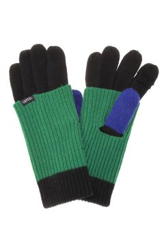2WAY COLOR BLOCK GLOVES / 2ウェイカラーブロックグローブ (ブラック) / 手袋 / アームウォーマー / スマホ対応