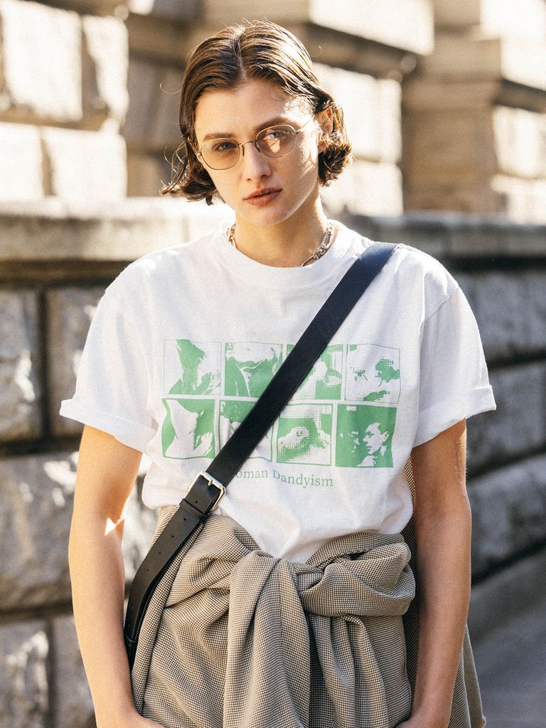 80年代のメンズのTシャツを元にサンプリングされたPARMANENT TEEシリーズ。