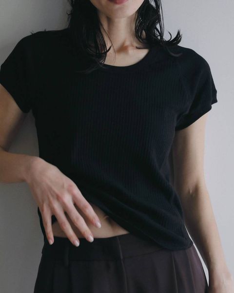 ヴィンテージリブトップス (ブラック) Vintage Rib Tops (Black) / 26SS