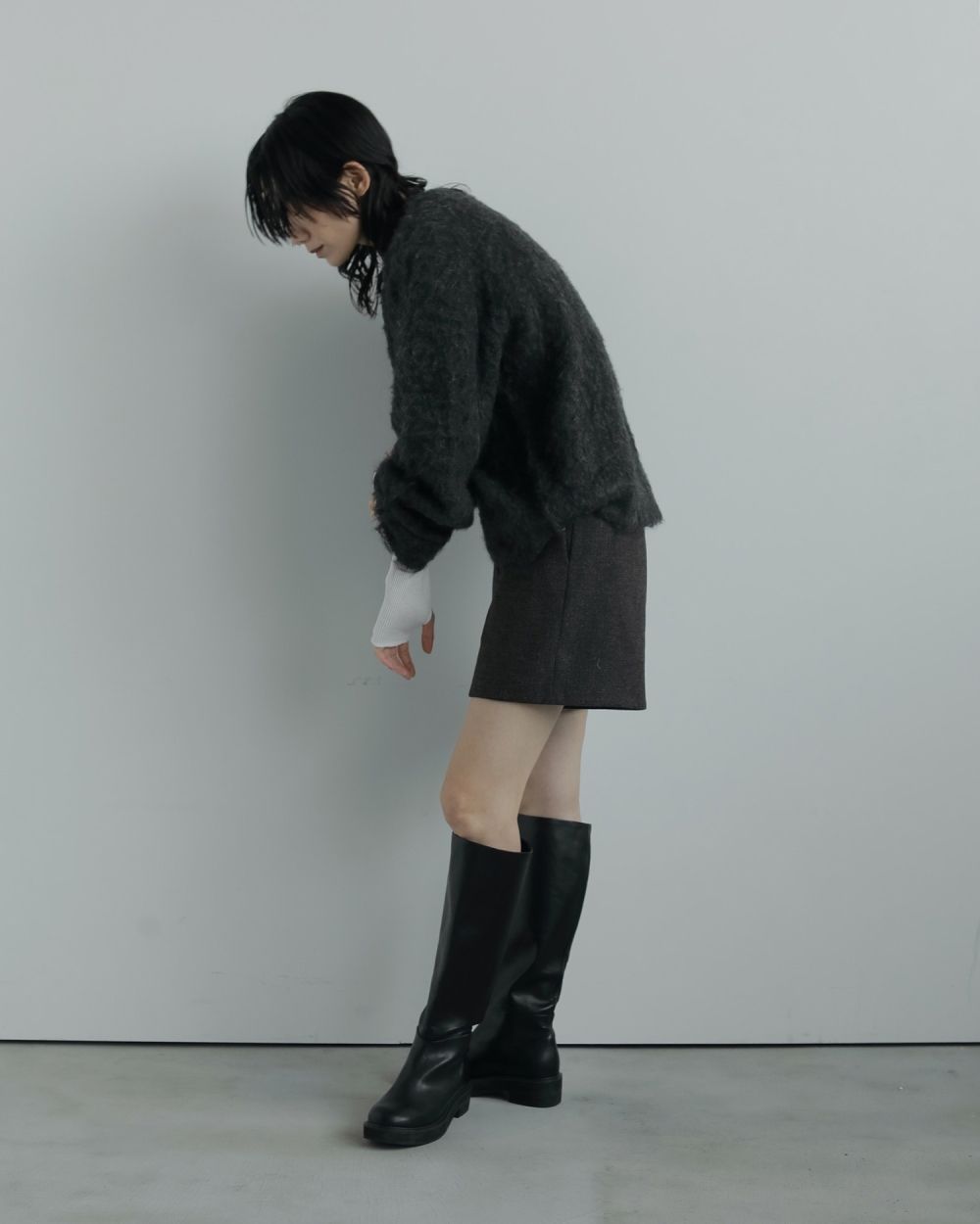 Ecoleather Long Boots / エコレザー ロングブーツ (ブラック)