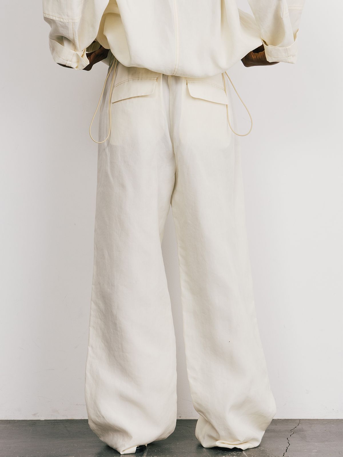 【25SS】TENCEL STITCH PANTS / テンセルステッチパンツ (アイボリー)