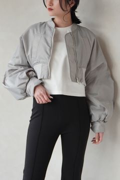 VOLUME SLEEVE SHORT MA-1 / ボリュームスリーブショートMA-1 (グレー)