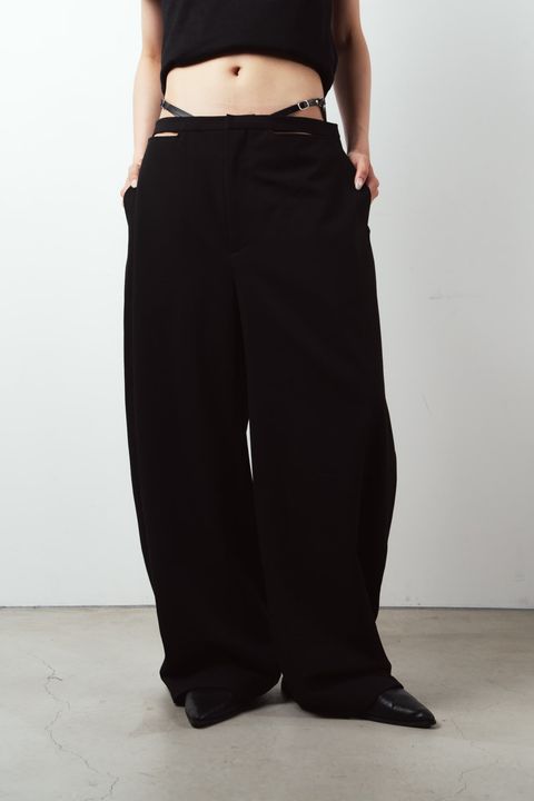 スパゲッティパンツ spaghetti pants (Black) /  26SS