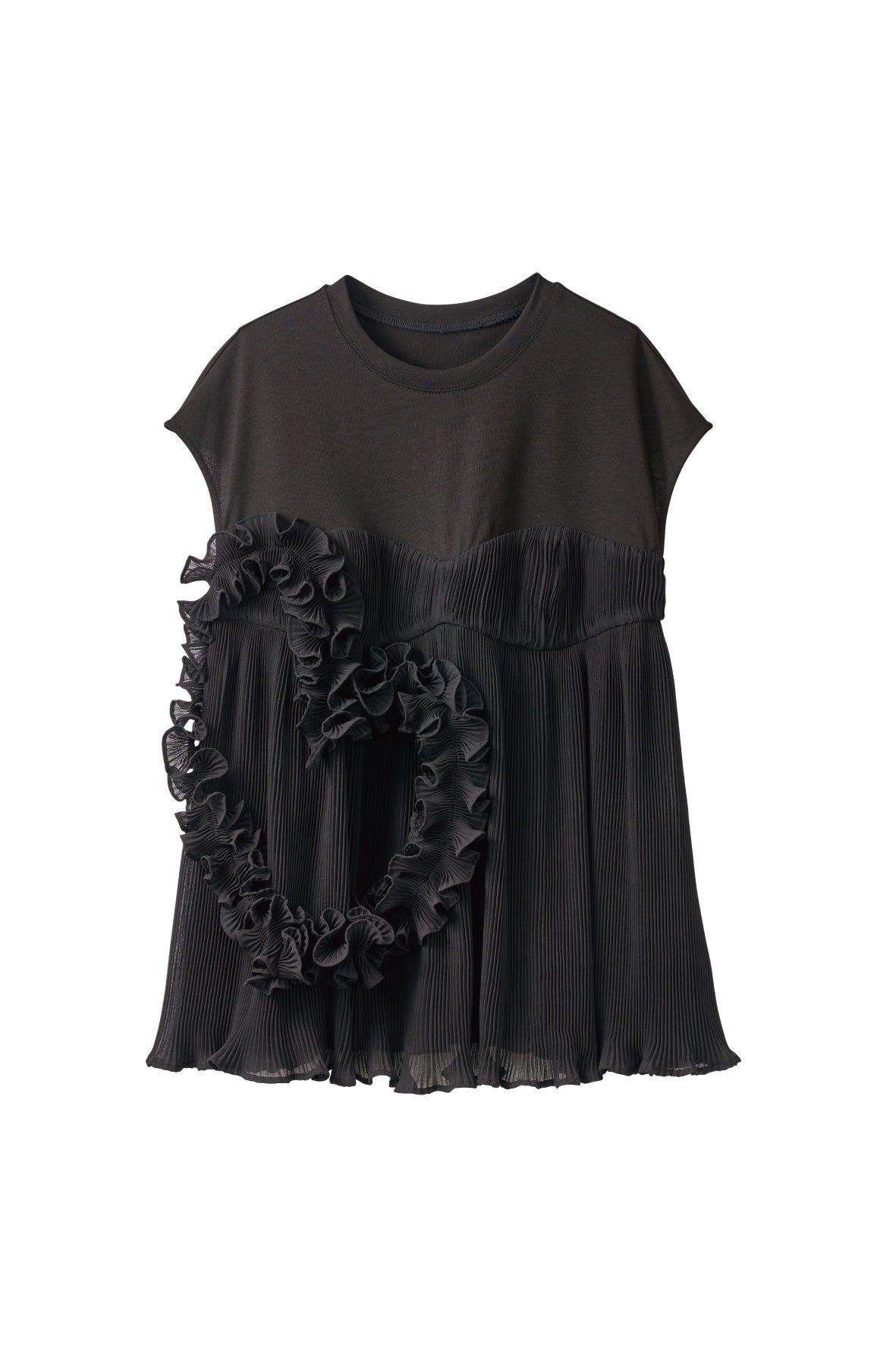 Knuth Marf - heart motif tulle tops / ハートモチーフ