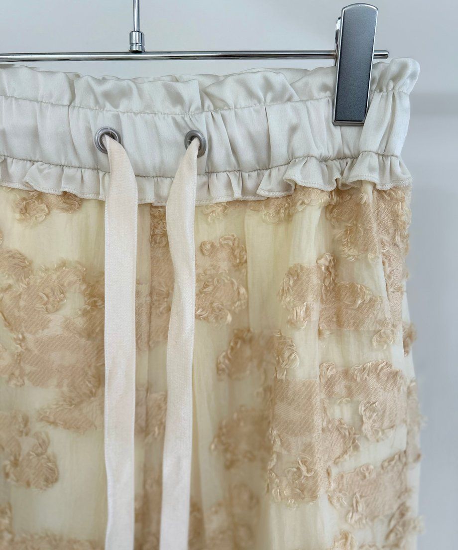 Inès jacquard pants / ジャガードパンツ (エクリュ)