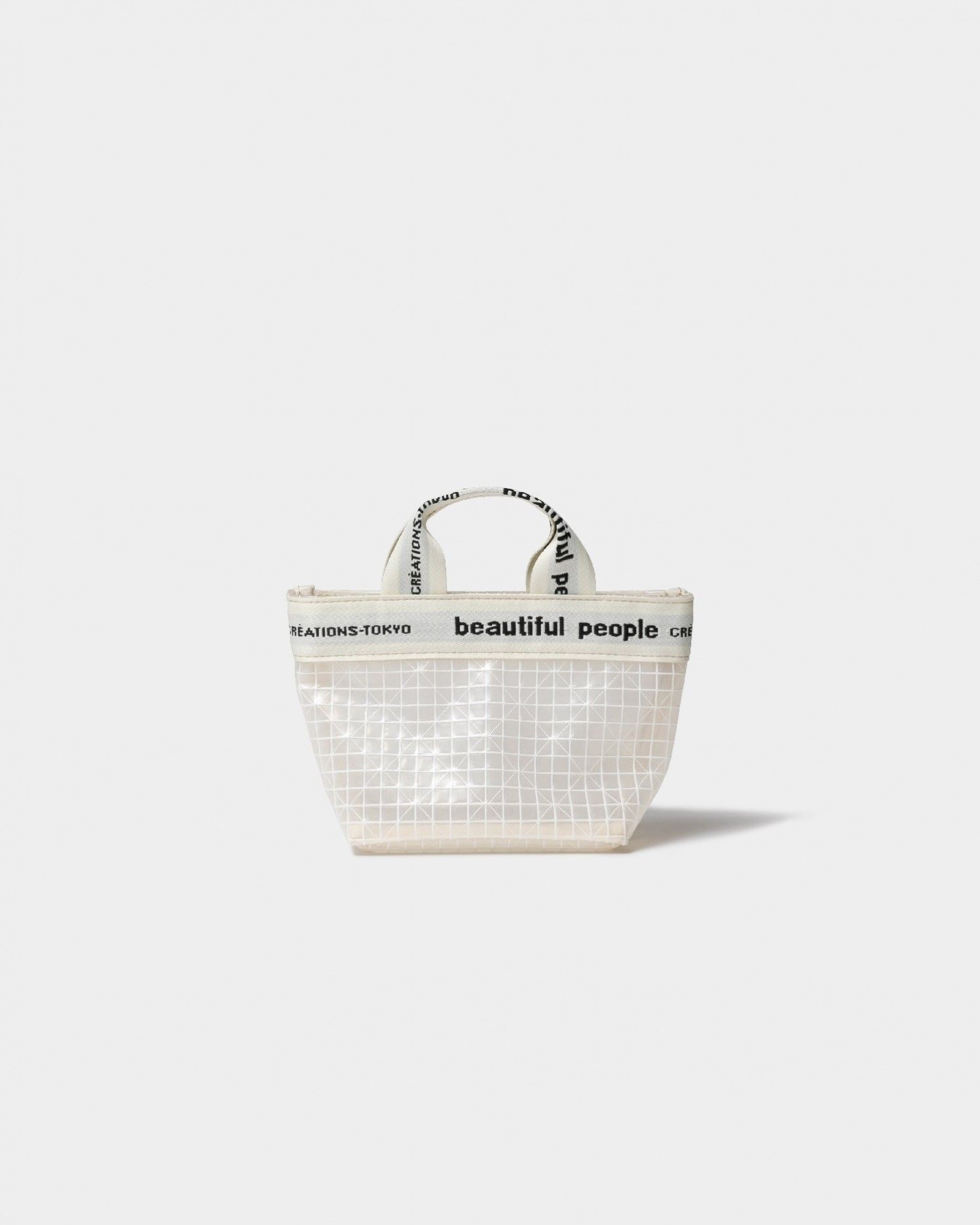 plaid vinyl logo poach / ロゴポーチ (クリア)