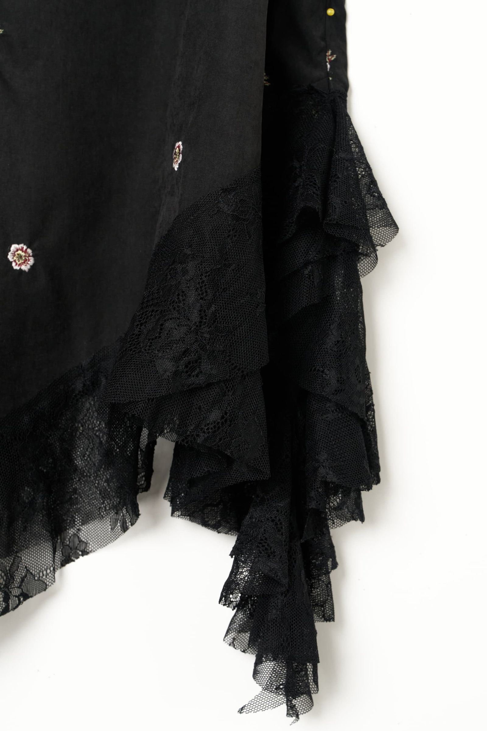 レースキャミソールドレス (ブラック) lace cami dress (Black) / 26AW