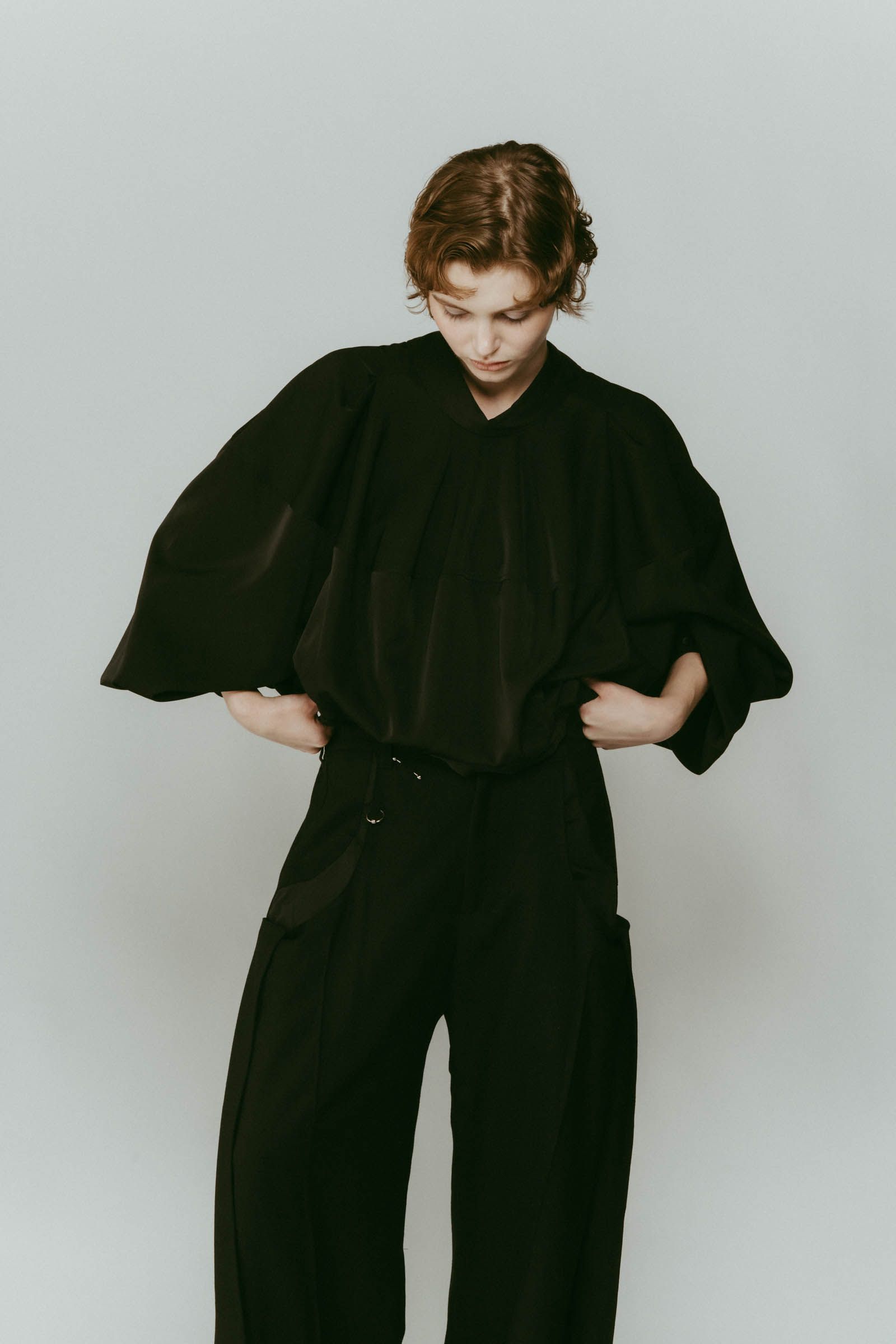 4way design blouse / 4ウェイ デザインブラウス (ブラック) / 25AW