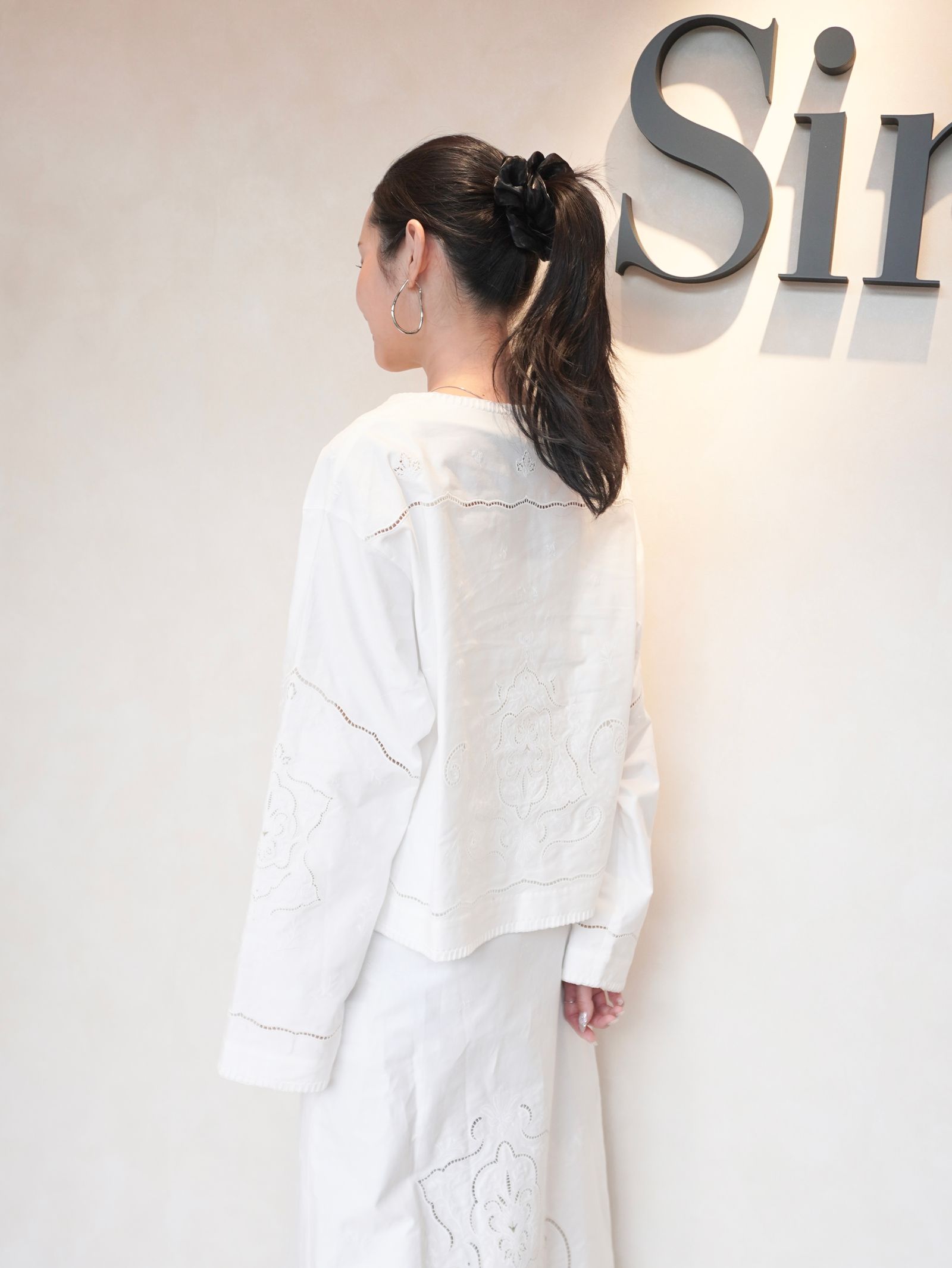 【25AW】VENEZIA LACE BLOUSE / ヴェネツィアレースブラウス (ホワイト)