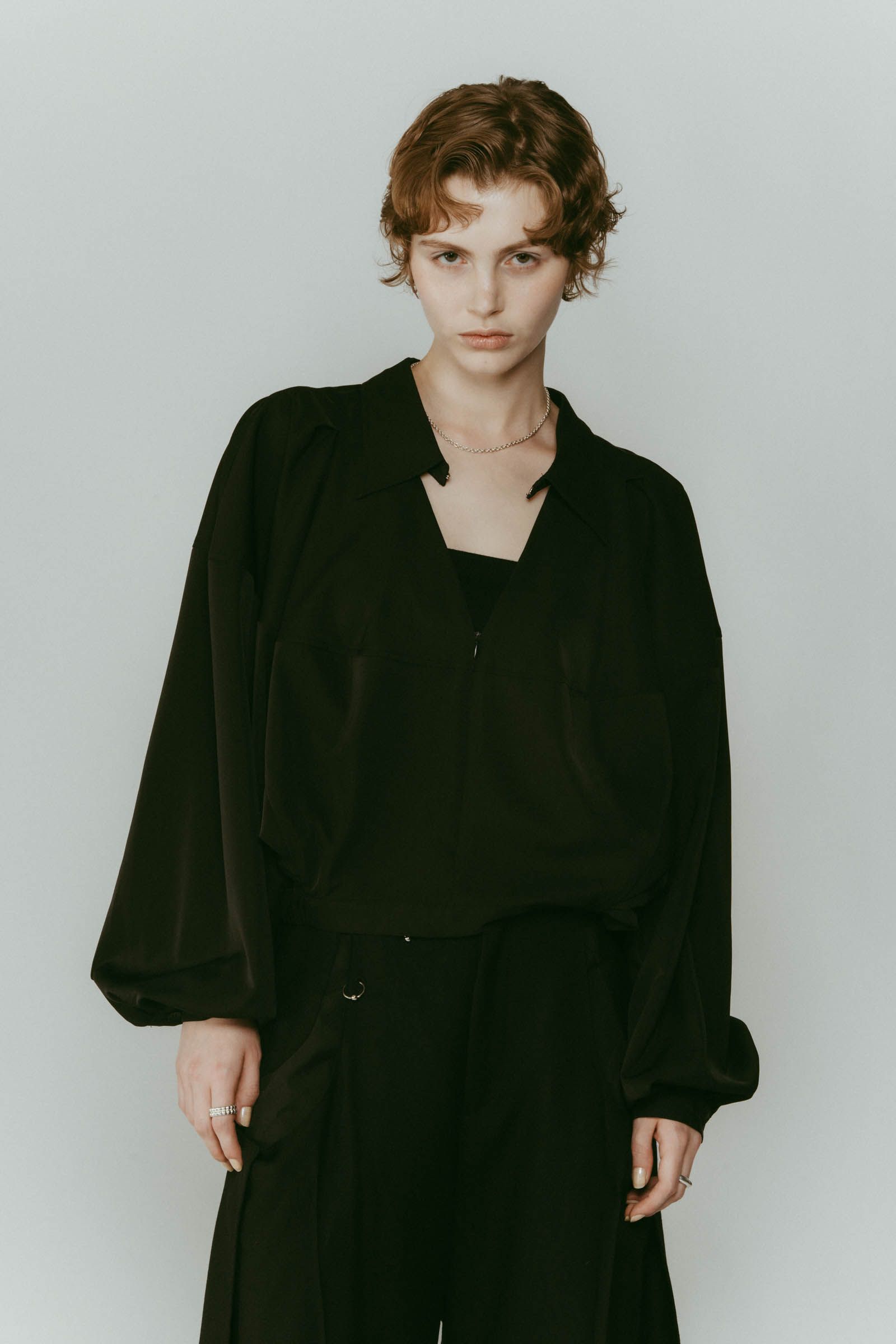 4way design blouse / 4ウェイ デザインブラウス (ブラック) / 25AW