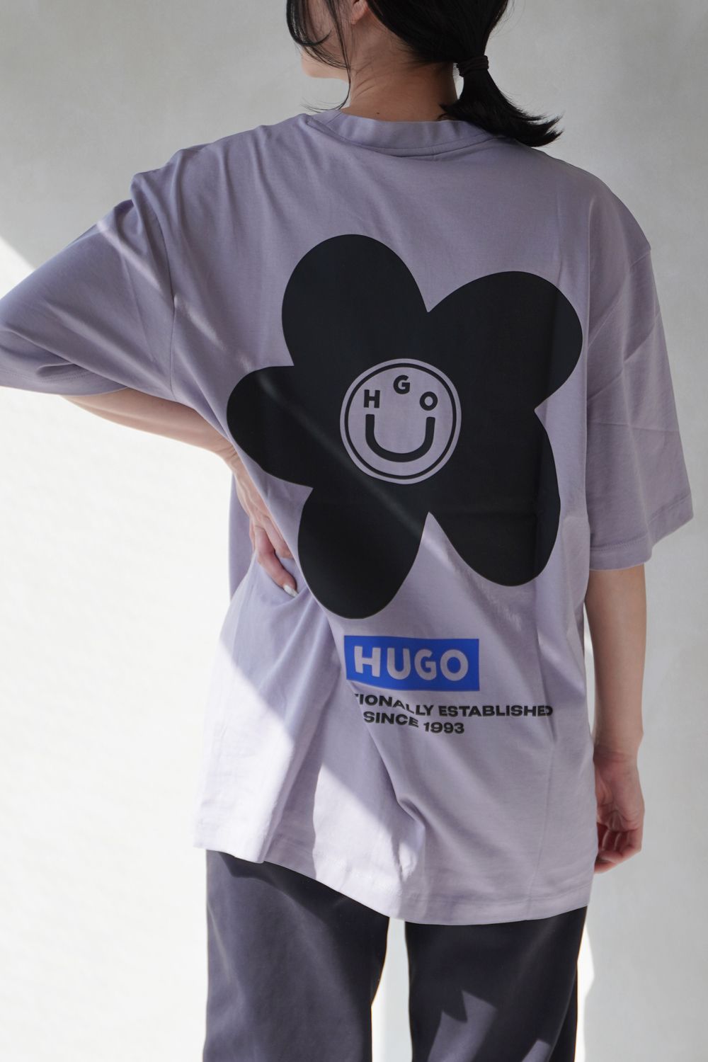 HUGO - 【HUGO BLUE】フラワープリントTシャツ (オープン
