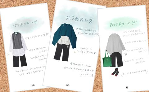 【アンスリード】シーン別コーディネート