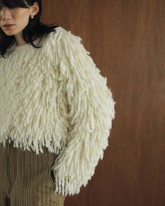Loop Fringe Knit / ループフリンジニット (アイボリー)